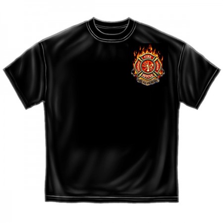 Firefighters American Made USA Patriotic Black Graphic T-Shirt