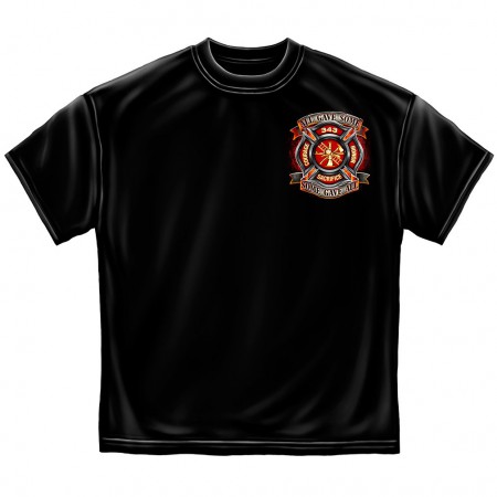 Firefighter True Heroes T-Shirt - Black