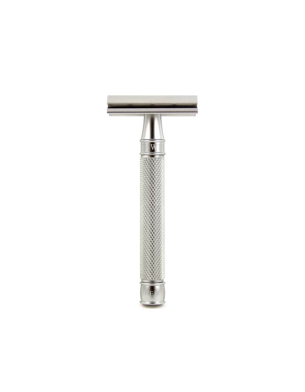 Product image 1 for Edwin Jagger DE 3ONE6 Stainless Steel Safety Razor, Knurled