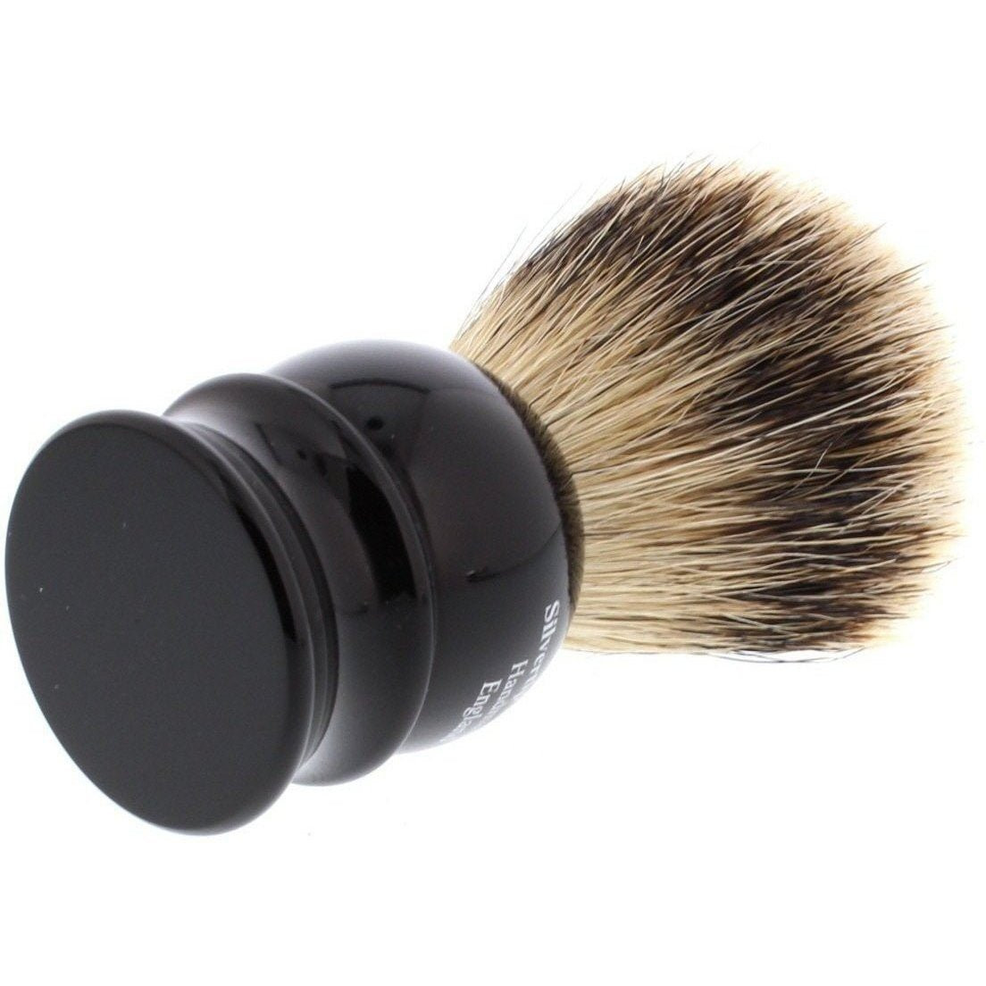Product image 4 for Edwin Jagger Silver Tip Badger Shaving Brush, Medium, Black