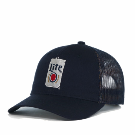Miller Lite Can Logo Navy Trucker Hat