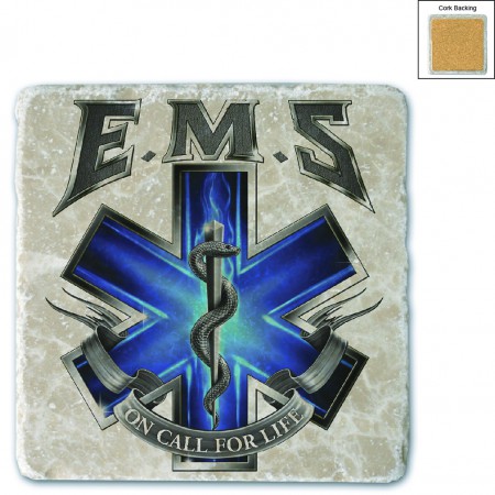 On Call For Life EMS Stone Coaster