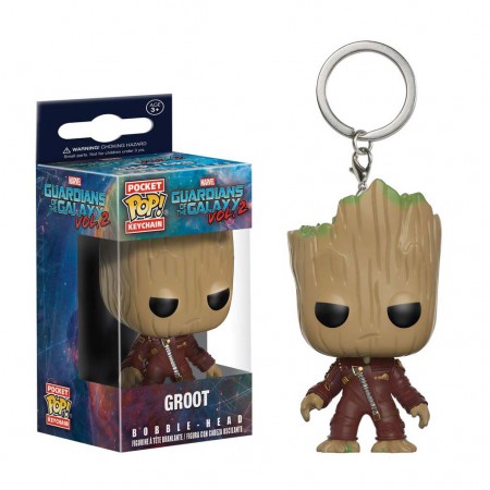 Guardians Of The Galaxy Funko Pop Groot Pocket Keychain