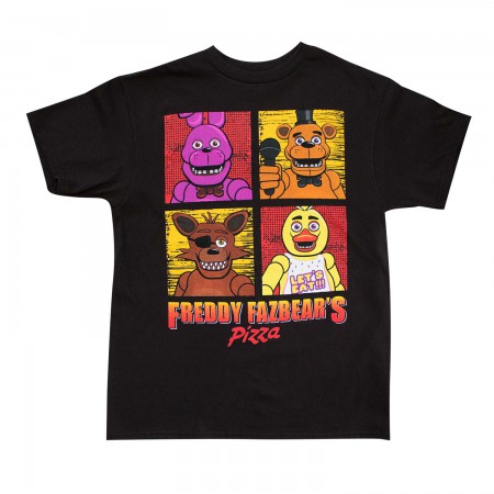 Five Nights At Freddy's Youth Boys Black T-Shirt