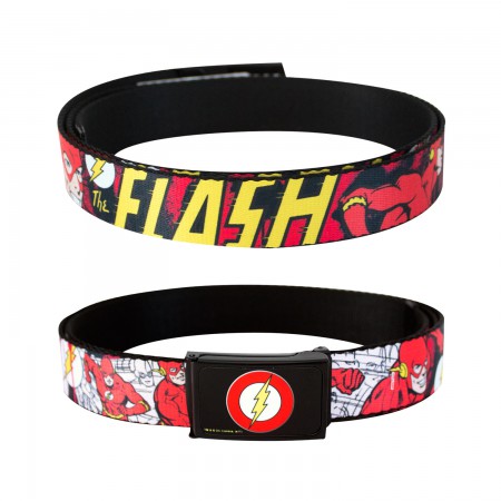 The Flash Red Comic Strip Belt