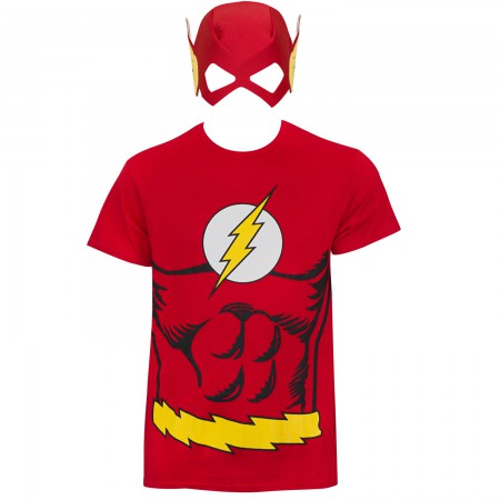 The Flash Men's Red Mask Costume T-Shirt