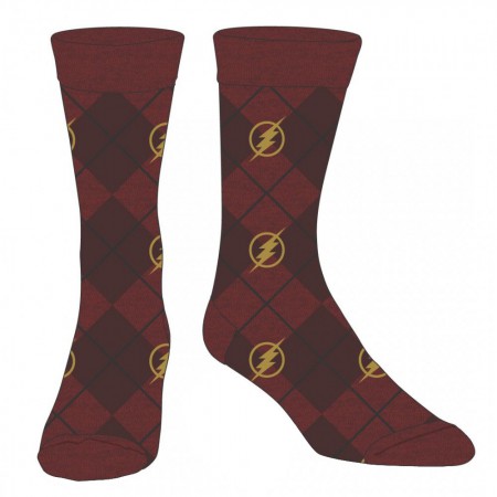 Flash Red Logo Men's Dress Socks