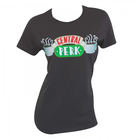 Friends Central Perk Women's Charcoal Grey TShirt