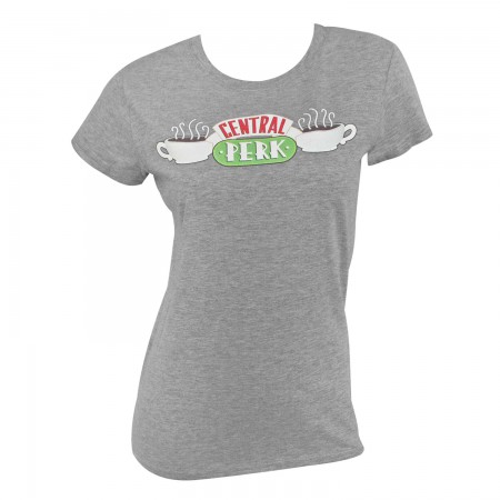 Friends Women's Central Perk Grey T-Shirt