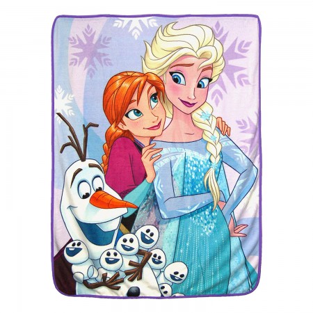 Frozen Characters Snow Hugs Fleece Blanket