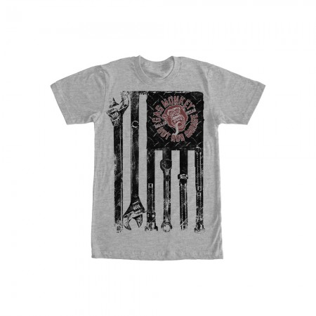 Gas Monkey Garage Tools Stripes Gray T-Shirt