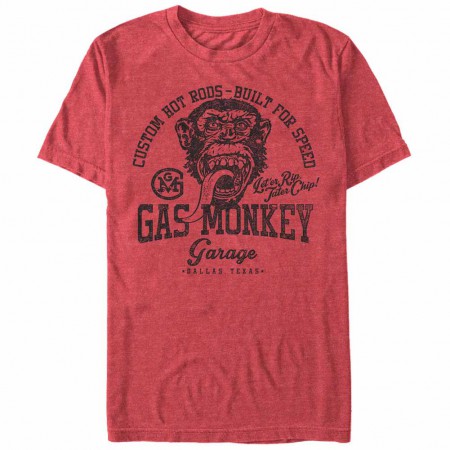 Gas Monkey Garage Athletic Monkey Red T-Shirt