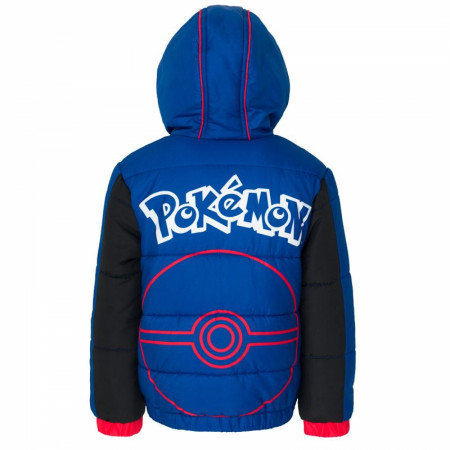 Pokemon Trainer Kids Puffy Jacket Coat