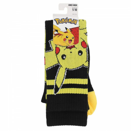 Pokemon Pikachu Striped Knee Socks
