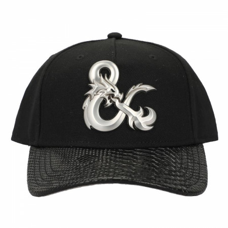 Dungeons & Dragons Metal Logo Badge and Dragon Skin Hat