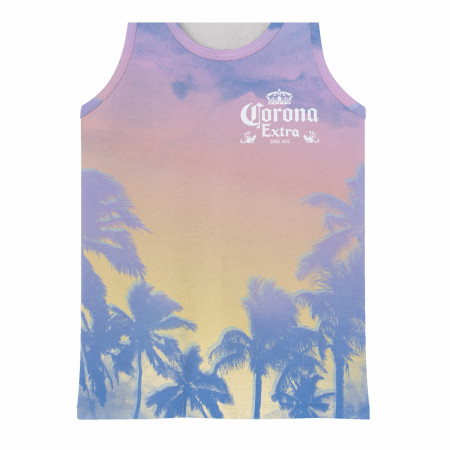 Corona Extra Palm Tree Sunset Tank Top