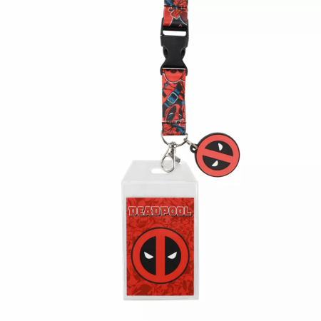 Deadpool Collage and Logo Lanyard