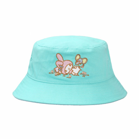 My Melody Sanrio Embroidered Pigment Dye Bucket Hat