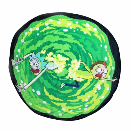 Rick And Morty Portal Shaped Throw Blanket