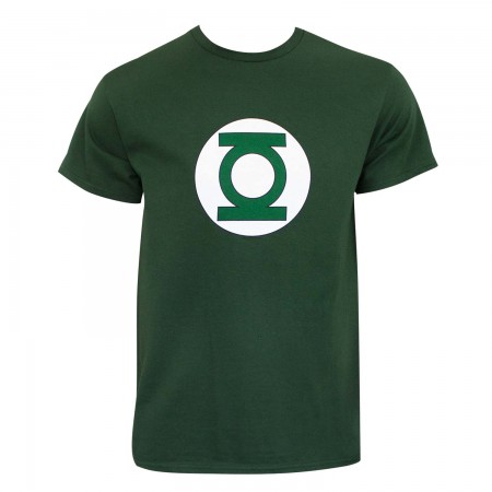 Green Lantern Men's Dark Green Logo T-Shirt