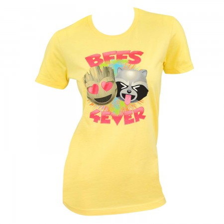 Guardians Of The Galaxy Women's Yellow BFF's T-Shirt