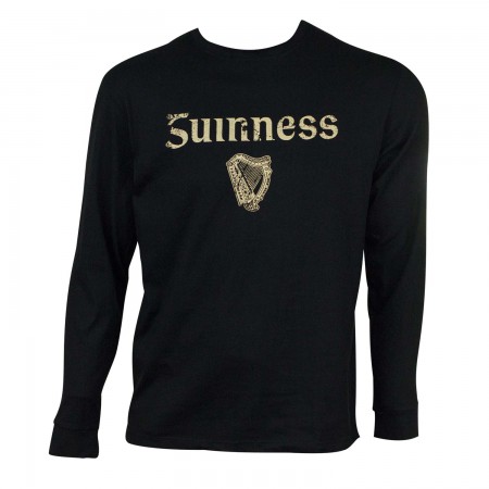 Guinness Gaelic Label Long Sleeve Tee Shirt