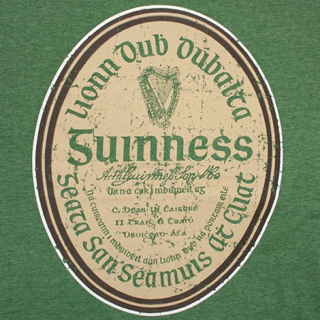Guinness Beer Gaelic Label Shirt - Green