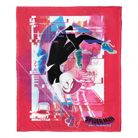 Spiderverse Gwen Swing Silk Touch Throw Blanket 50" x 60"