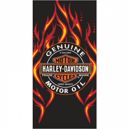 Harley Davidson Motor Oil 30x60 Towel