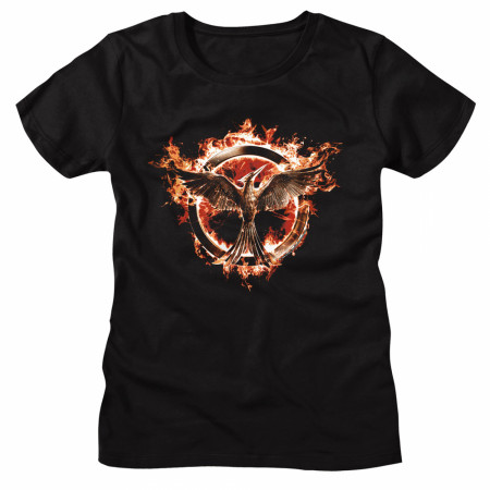 The Hunger Games Mockingjay Defiance Symbol Juniors T-Shirt