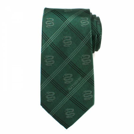 Harry Potter Slytherin Plaid Tie
