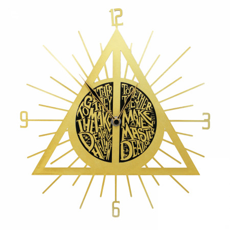 Harry Potter The Deathly Hallows symbol Laser Cut Out Wall Clock