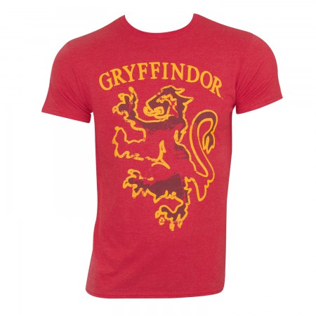 Harry Potter Men's Red Gryffindor Logo T-Shirt