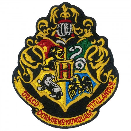 Harry Potter Hogwarts School Insignia Iron On Patch