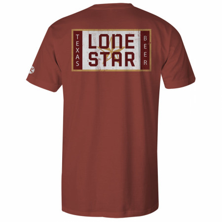 Lone Star Texas Beer Label Front and Back Print T-Shirt