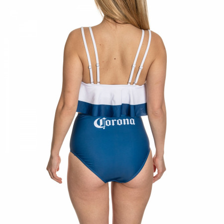 Corona Extra Label 2-Piece Ruffled Swimsuit