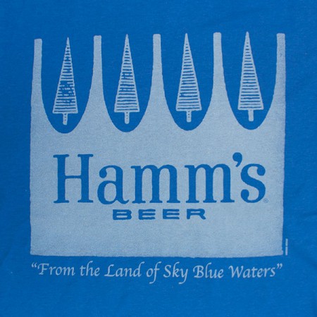 Hamm's Blue Men's Crown Beer Tee Shirt