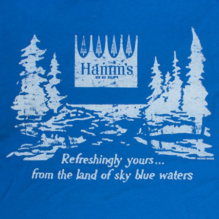 Hamm's Beer Vintage Blue Forest T-Shirt