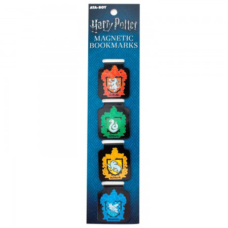 Harry Potter School Crests Magnetic Bookmarks Set Of 4
