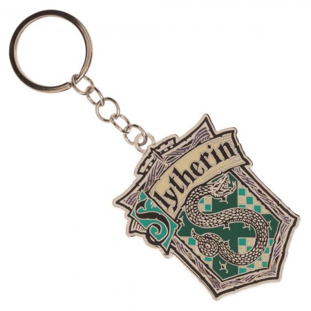 Harry Potter Slytherin School Metal Keychain