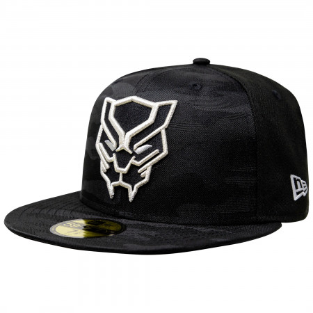 Black Panther Tonal Camo New Era 59Fifty Fitted Hat