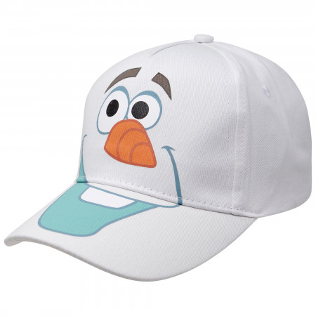 Frozen Olaf Big Face Boy's White Adjustable Hat