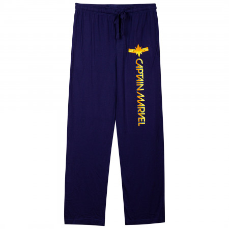 Captain Marvel Symbol Blue Unisex Pajama Pants