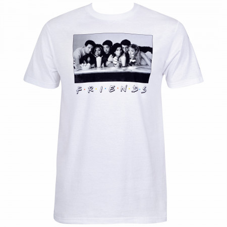 Friends Men's White Vintage Photo T-Shirt