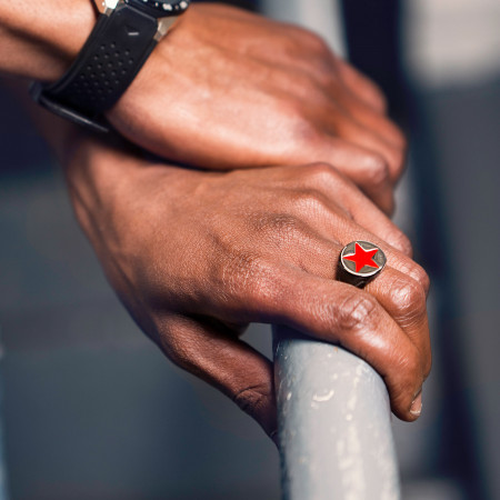 Winter Soldier Metal Symbol Ring