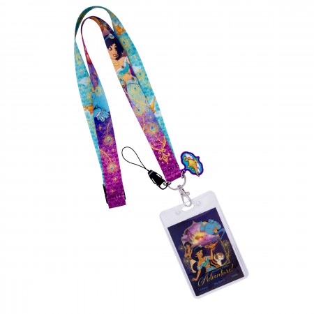 Disney Aladdin Multi-Colored Jasmine Keychain Lanyard