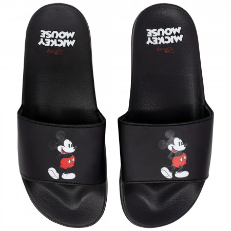 Mickey Mouse Black Sandal Slides
