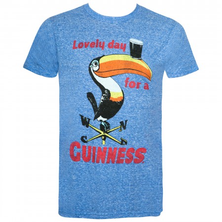 Guinness Men's Blue Lovely Day For A Guinness T-Shirt