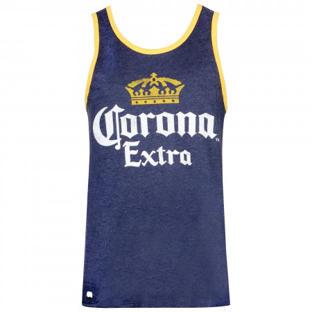 Corona Extra Dark Blue Pop Top Bottle Opener Tank Top