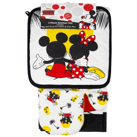 Mickey And Minnie Mouse Kitchen Towel 3-Piece Set
